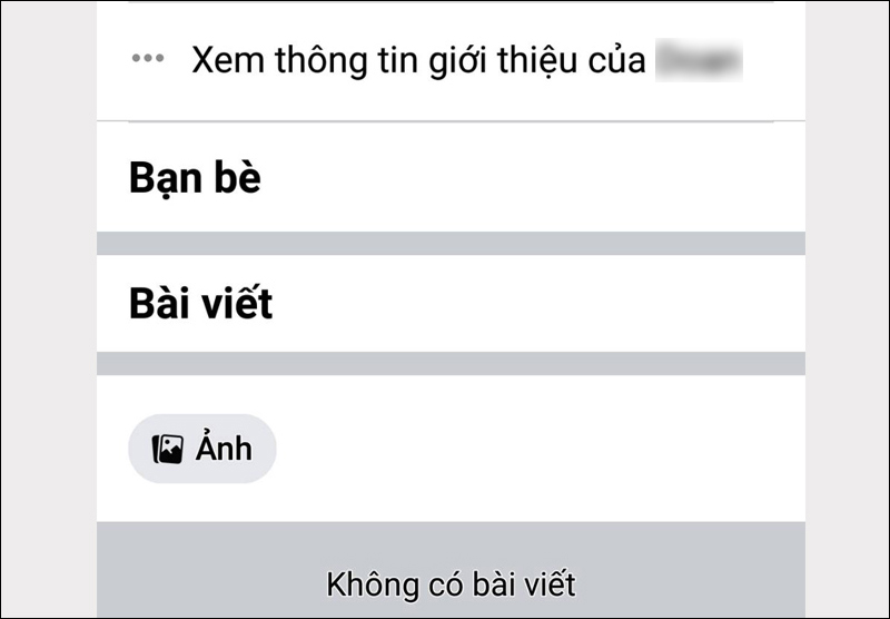 Xem danh sách bài đăng trên trang cá nhân của người đó